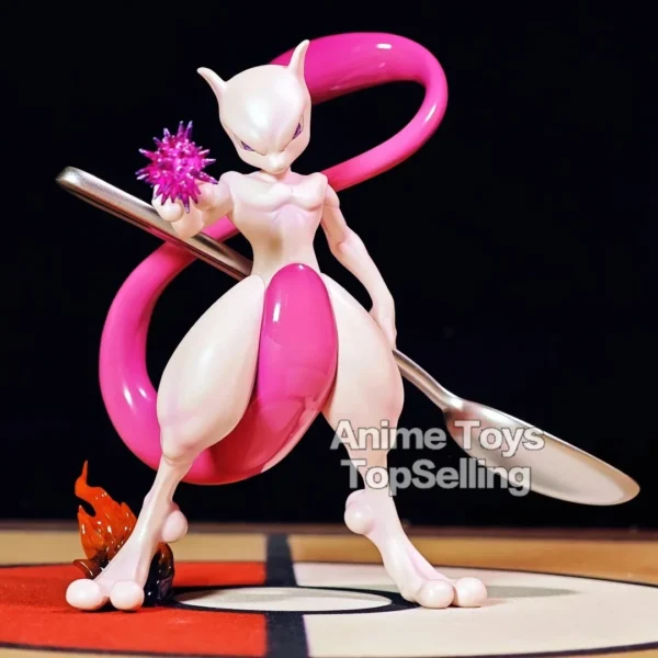 12cm/4.72in Anime Figures Pokemon Mewtwo Anime Action Figure Pvc Collection Model Toys Gifts - Image 1