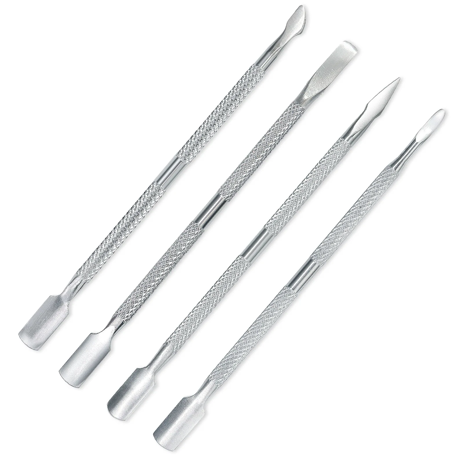 1/4Pc Stainless Steel Double Head Cuticle Pusher for Manicure 2023 Tools for Nails Art Non-Slip Nail Cuticle Remover Accessories 1/4Pc Stainless Steel Double Head Cuticle Pusher for Manicure 2023 Tools for Nails Art Non-Slip Nail Cuticle Remover Accessories - Image 1