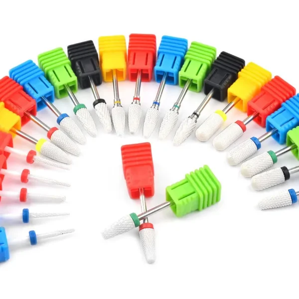 1/5pcs Ceramic Nail Drill Bits Milling Cutter Nail Files Grinding Head Electric Pedicure Manicure Polish Cuticle Clean Nail Tool 1/5pcs Ceramic Nail Drill Bits Milling Cutter Nail Files Grinding Head Electric Pedicure Manicure Polish Cuticle Clean Nail Tool - Image 1