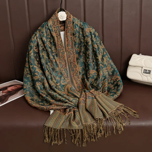 2024 Luxury Brand Cashmere Women Scarf Printed Winter Warm Shawl and Wraps Pashmina Bandana Long Jacquard Paisley Female Foulard 2024 Luxury Brand Cashmere Women Scarf Printed Winter Warm Shawl and Wraps Pashmina Bandana Long Jacquard Paisley Female Foulard - Image 1