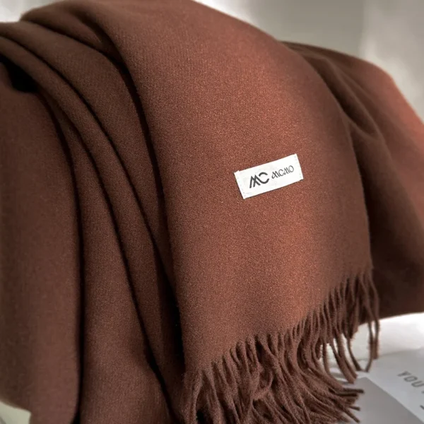 2025 New Winter Scarf For Women Long Warm Cashmere Scarves Hijab Solid Lady Shawl Wrap Female Pashmina Bandana Head Scarfs 2025 New Winter Scarf For Women Long Warm Cashmere Scarves Hijab Solid Lady Shawl Wrap Female Pashmina Bandana Head Scarfs - Image 1