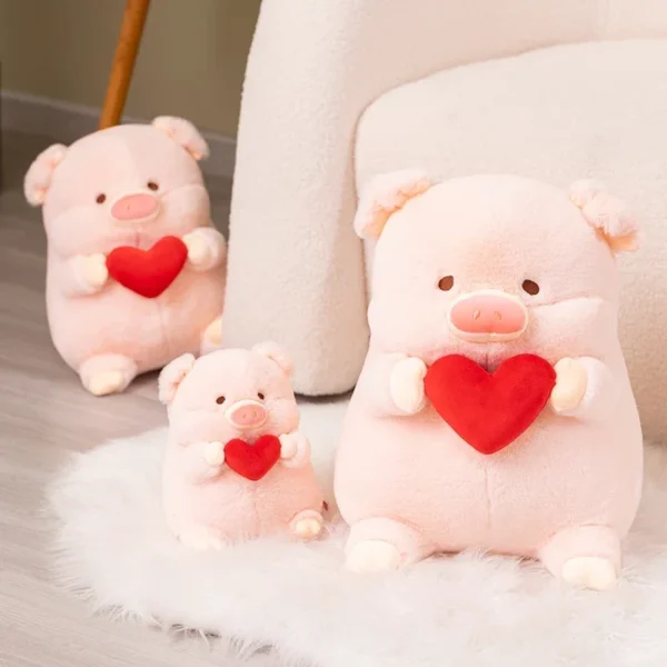 20/30 Cartoon Pig Hold Heart Plush Toys Cute Soft Lovely Stuffed Pillows Dolls For Birthday Festival Gift 20/30 Cartoon Pig Hold Heart Plush Toys Cute Soft Lovely Stuffed Pillows Dolls For Birthday Festival Gift - Image 1