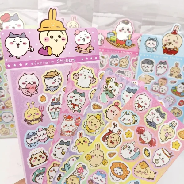 20Sheets Mix Kawaii Jiikawa Anime Stickers Cute Hand Acount Suitcase Phone Case Laptop Stickers Kids Toys Gifts - Image 1