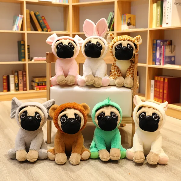 20cm Kawaii Dog Stuffed Cute Dress up Bulldog Shar Pei Animal Toys Lovely Dolls for Children Room Decor for Girls Birthday Gift 20cm Kawaii Dog Stuffed Cute Dress up Bulldog Shar Pei Animal Toys Lovely Dolls for Children Room Decor for Girls Birthday Gift - Image 1