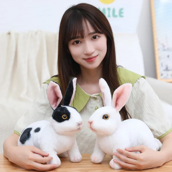 20cm Simulation Cute Rabbit Plush Fur Realistic Kawaii Animal Easter Bunny Rabbit Toy Model Gift Home Decoration 20cm Simulation Cute Rabbit Plush Fur Realistic Kawaii Animal Easter Bunny Rabbit Toy Model Gift Home Decoration - Image 1