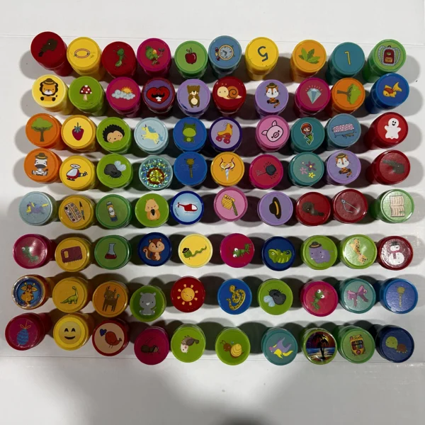 20pcs Assorted Stamps for Kids Self-ink Stamps Children Toy anima Smiley Face Seal Scrapbooking DIY Painting Photo Album Decor ﻿ - Image 1