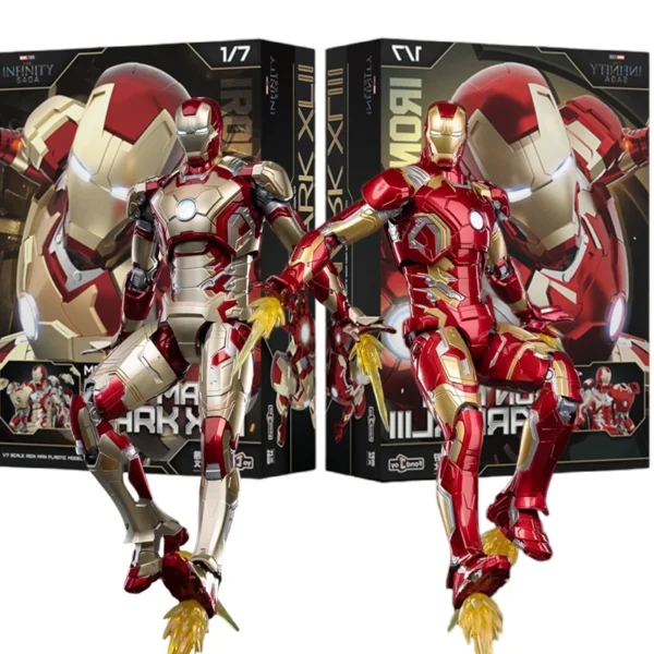 26CM Fondjoy Original Iron Man 1/7 MK42 MK43 1/12 MK1 MK2 MK3 MK4 MK5 MK6 Assembled Tony Stark Action Figure Collect Toy Gift 26CM Fondjoy Original Iron Man 1/7 MK42 MK43 1/12 MK1 MK2 MK3 MK4 MK5 MK6 Assembled Tony Stark Action Figure Collect Toy Gift - Image 1