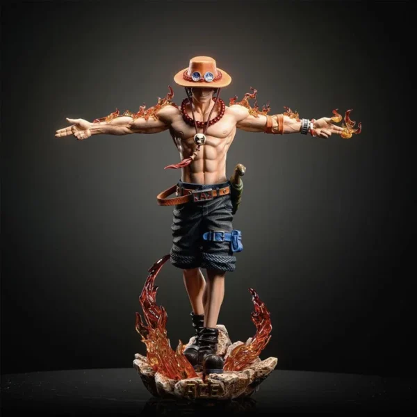 28cm Anime One Piece Ace Figure Portgas D Ace Action Figurine PVC Statue Collectible Model Toys for childern christmas Gifts - Image 1
