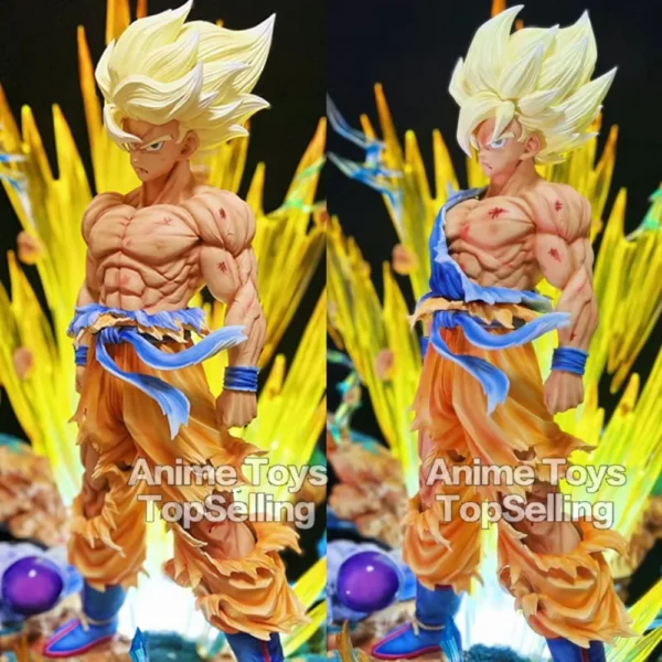 28cm Dragon Ball Z Figure Goku Anime Figures First Super Saiyan Gk Blood coating Gokou PVC Model Toys Doll Collectible Gifts - Image 1