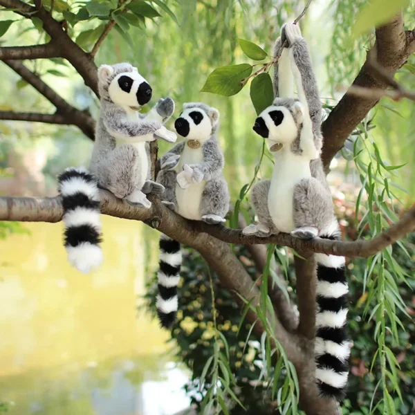 28cm Wild Lemur Stuffed Plush Animal Toy Short and Long Arms Simulated Plushie Like Real Kids Present - Image 1