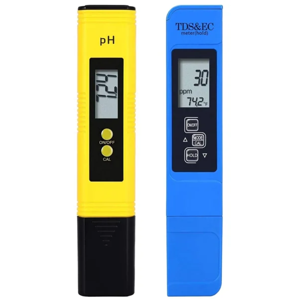 2pcs TDS PH Meter Digital Water Tester 0.01ph High Accuracy PH Meter 0-9990ppm Temperature TEMP PPM Tester 2pcs TDS PH Meter Digital Water Tester 0.01ph High Accuracy PH Meter 0-9990ppm Temperature TEMP PPM Tester - Image 1