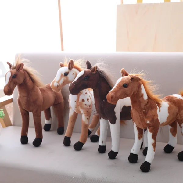 30cm Simulation Horse Plush Toys Cute Stuffed Animal Zebra Doll Soft Realistic Horse Toy Kids Birthday Gift - Image 1