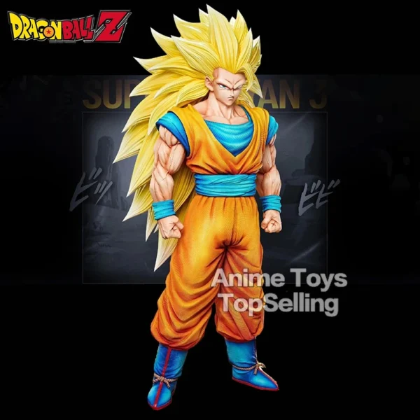 31.5cm/12.4in Anime Dragon Ball Figure Super Saiyan 3 Goku Action Figures Pvc Collection Model Toys for Children Gifts - Image 1