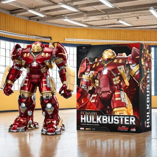 36cm ZD Toys Iron Man MK44 Hulkbuster Action Figure 1/10 Tony Stark Anniversary Memorial Collect Model Collections Gift - Image 1