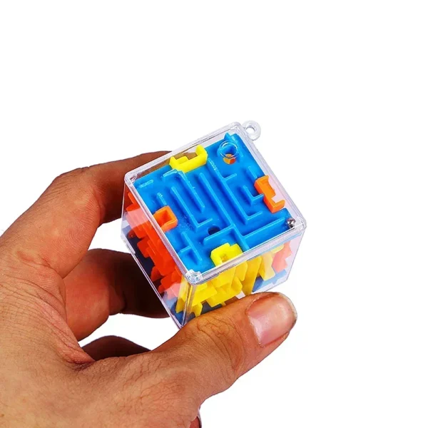 3D Maze Magic Cube Six-sided Transparent Puzzle Speed Cube Rolling Ball Magic Cubes Maze Toys For Children Stress Reliever Toys - Image 1