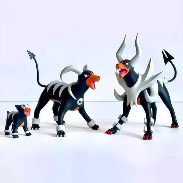 3pcs/set Anime Pokemon Figure Houndoom Figures Houndour Action Figures Pvc Collection Model Toys Gifts - Image 1