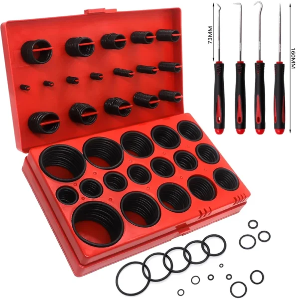 419PCS Set Universal O-Ring Assortment 32 Size Nitrile Rubber Ring Seal O Ring Gasket for Plumbing Automotive and Faucet Repair 419PCS Set Universal O-Ring Assortment 32 Size Nitrile Rubber Ring Seal O Ring Gasket for Plumbing Automotive and Faucet Repair - Image 1
