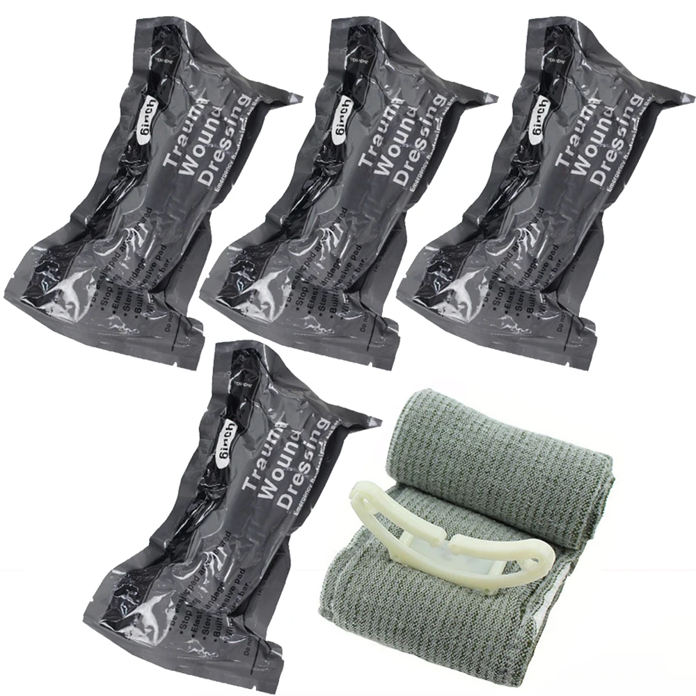 4/6in Israeli Bandage Wound Dressing Emergency Combat Compression Tactical First Aid IFAK Trauma Military Medical 4/6in Israeli Bandage Wound Dressing Emergency Combat Compression Tactical First Aid IFAK Trauma Military Medical - Image 1