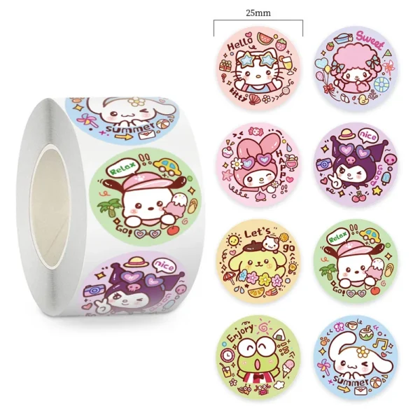 500Pcs Sanrio Cartoon Melody Hello Kitty Stickers Sealing Cute Decoration Decals DIY Laptop Phone Kids Rewards Sticker Gifts 500Pcs Sanrio Cartoon Melody Hello Kitty Stickers Sealing Cute Decoration Decals DIY Laptop Phone Kids Rewards Sticker Gifts - Image 1