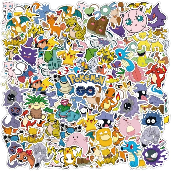 50PCS Anime Pokemon Cute Stickers Graffiti Decoration DIY Skateboard Phone Fridge Bike Cartoon Decals Sticker for Kid Toy Gift 50PCS Anime Pokemon Cute Stickers Graffiti Decoration DIY Skateboard Phone Fridge Bike Cartoon Decals Sticker for Kid Toy Gift - Image 1