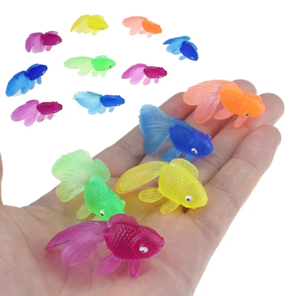 5/10/20Pcs/lot Colorful Simulation Goldfish Model Soft Rubber Gold Fish Small Goldfish Kids Toy Plastic Goldfish Gift Toys 5/10/20Pcs/lot Colorful Simulation Goldfish Model Soft Rubber Gold Fish Small Goldfish Kids Toy Plastic Goldfish Gift Toys - Image 1