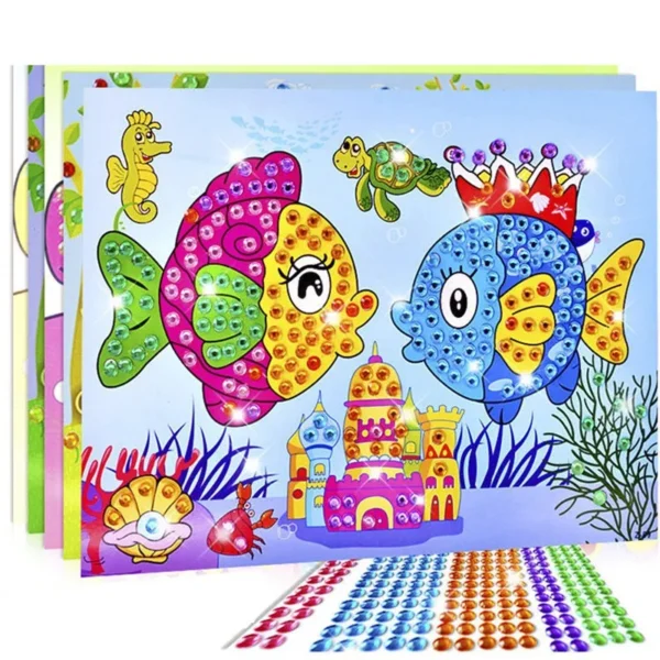 5/10/20pcs/Lot DIY Diamond Stickers Handmade Crystal Paste Painting Mosaic Puzzle Toys Random Color Kids Stickers Gift Children 5/10/20pcs/Lot DIY Diamond Stickers Handmade Crystal Paste Painting Mosaic Puzzle Toys Random Color Kids Stickers Gift Children - Image 1
