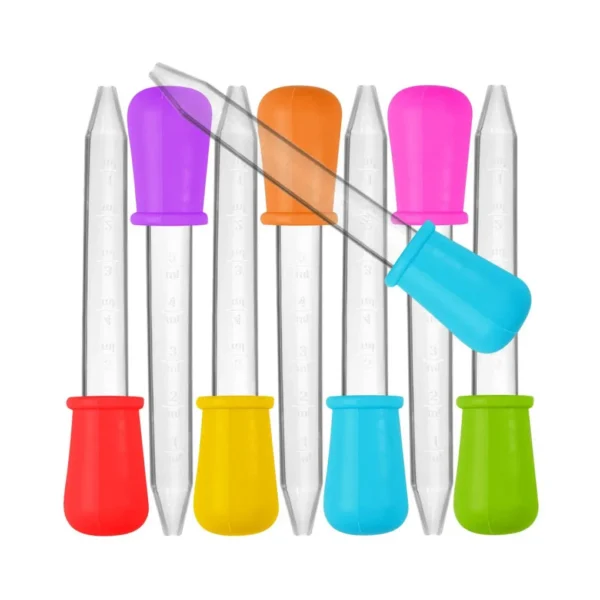 5PCS 5ml Small Silicone Plastic Pipette Dropper Feeding Medicine Liquid Eye Ear Pipette Dropper Lab Experiment Toys Gift 5PCS 5ml Small Silicone Plastic Pipette Dropper Feeding Medicine Liquid Eye Ear Pipette Dropper Lab Experiment Toys Gift - Image 1