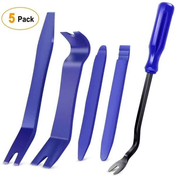 5PCS Auto Trim Removal Tool Kit No-Scratch Pry Tool Kit for Car Door Clip Panel & Audio Dashboard Dismantle Repairing Tool Kits 5PCS Auto Trim Removal Tool Kit No-Scratch Pry Tool Kit for Car Door Clip Panel & Audio Dashboard Dismantle Repairing Tool Kits - Image 1