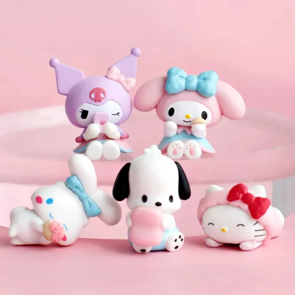 5Pcs-Set Sanrio Cinnamoroll Anime Figure Pochacco Kuromi Pom Pom Purin Hello Kitty Action Figure Toys Model Doll My Melody Gifts 5Pcs-Set Sanrio Cinnamoroll Anime Figure Pochacco Kuromi Pom Pom Purin Hello Kitty Action Figure Toys Model Doll My Melody Gifts - Image 1