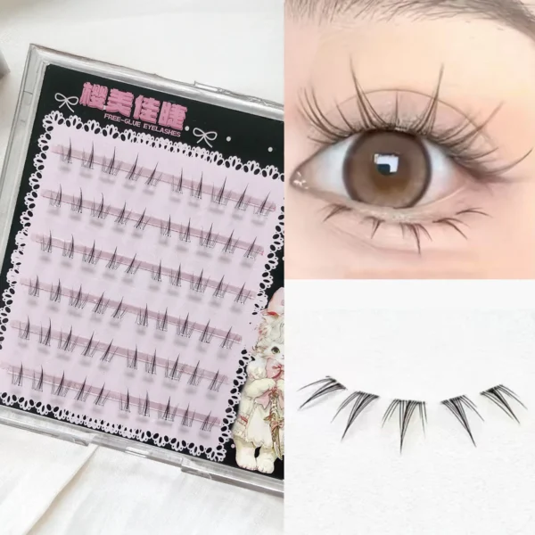 6/10/20 Rows No Glue Sunflower Lower Fake Eyelashes Natural Individual Eyelash Extension Cluster Daily Makeup Enlarge Your Eyes 6/10/20 Rows No Glue Sunflower Lower Fake Eyelashes Natural Individual Eyelash Extension Cluster Daily Makeup Enlarge Your Eyes - Image 1