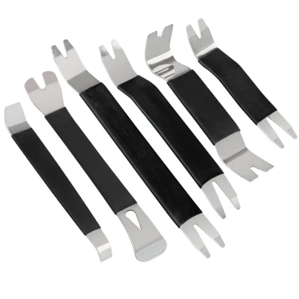 6Pcs Portable Auto Door Clip Trim Removal Tools Kits Car Dashboard Audio Radio Panel Repair Metal Removal Pry Disassembly Tool 6Pcs Portable Auto Door Clip Trim Removal Tools Kits Car Dashboard Audio Radio Panel Repair Metal Removal Pry Disassembly Tool - Image 1