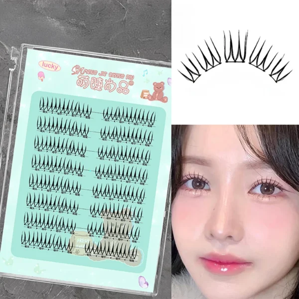 8 Rows Mange False Eyelashes A Type Korean Idol Eyelashes Upgraded Lash U-shaped Black Stem Soft Mink Natural Eye Lashes 8 Rows Mange False Eyelashes A Type Korean Idol Eyelashes Upgraded Lash U-shaped Black Stem Soft Mink Natural Eye Lashes - Image 1
