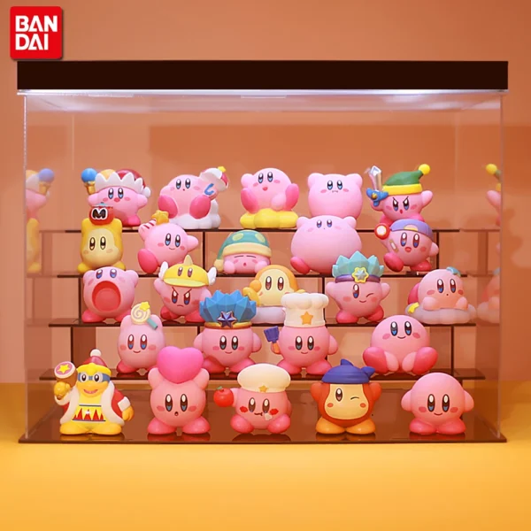 8Pcs/Set Games Star Kirby Anime Figure Cute Cartoon Pink Kirby Mini Figure Decorative Collection Toy For Children's Gifts - Image 1