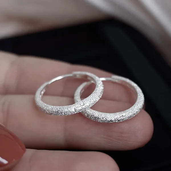 925 Sterling Silver Vintage Shinning Earrings For Women Trendy Earring Jewelry Prevent Allergy Party Accessories Gift - Image 1