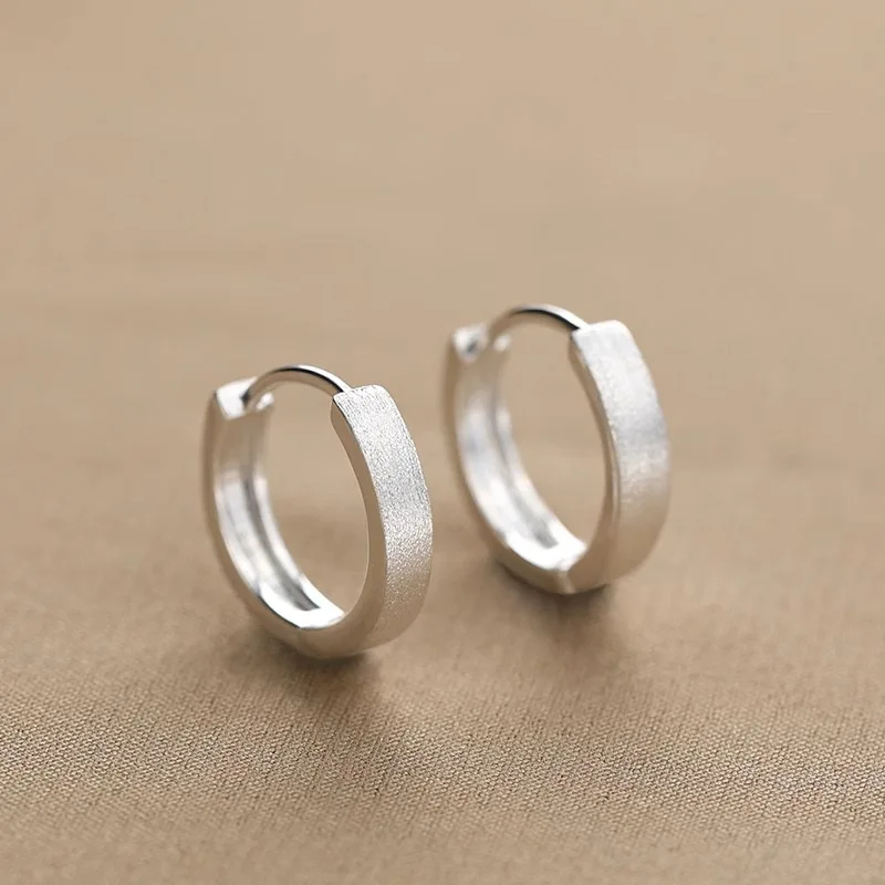 925 Sterling Silver Vintage Shinning Round Earrings For Women Trendy Earring Jewelry Prevent Allergy Party Accessories Gift 925 Sterling Silver Vintage Shinning Round Earrings For Women Trendy Earring Jewelry Prevent Allergy Party Accessories Gift - Image 1