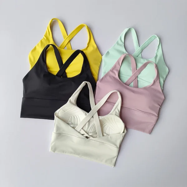 All-in-one Sports Bra Collection Breast High-intensity Professional Shock-proof Huddle Running Bra Yoga Fitness Bra Summer Cloth All-in-one Sports Bra Collection Breast High-intensity Professional Shock-proof Huddle Running Bra Yoga Fitness Bra Summer Cloth - Image 1