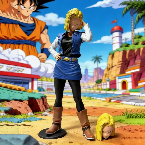 Anime Dragon Ball Z Android 18 Figure Android 18 26cm PVC Action Figurine Collection Model Toys For Children Gifts - Image 1