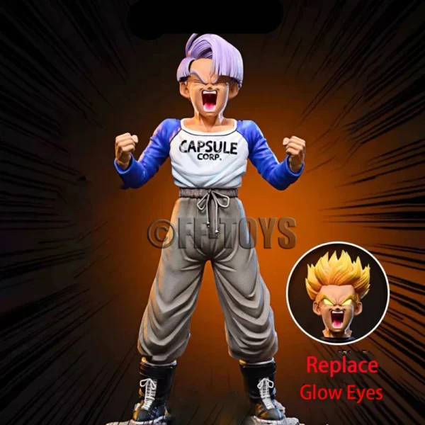 Anime Dragon Ball Z Trunks Figure Super Saiyan Trunks Statue Replacement Light Head Pvc Action Figures Collection Model Toys - Image 1
