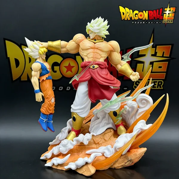 Anime Dragon Ball broly Vs Son Goku Figurine 20cm Gk Pvc Action Figures Statue Collection Model Toy Gifts - Image 1