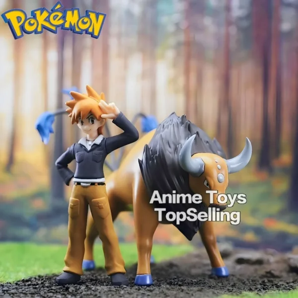 Anime Pokemen Figure Tauros Action Figures Pvc Statue Desktop Ornamen Collection Model Toys Gifts 6-7cm - Image 1