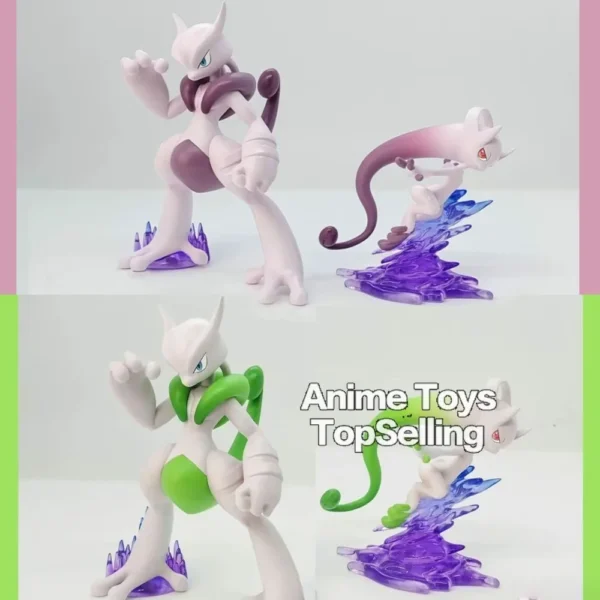 Anime Pokemon Figure Mega Mewtwo Action Figures Pvc Collection Model Toys for Children Gifts 7.5-12cm - Image 1
