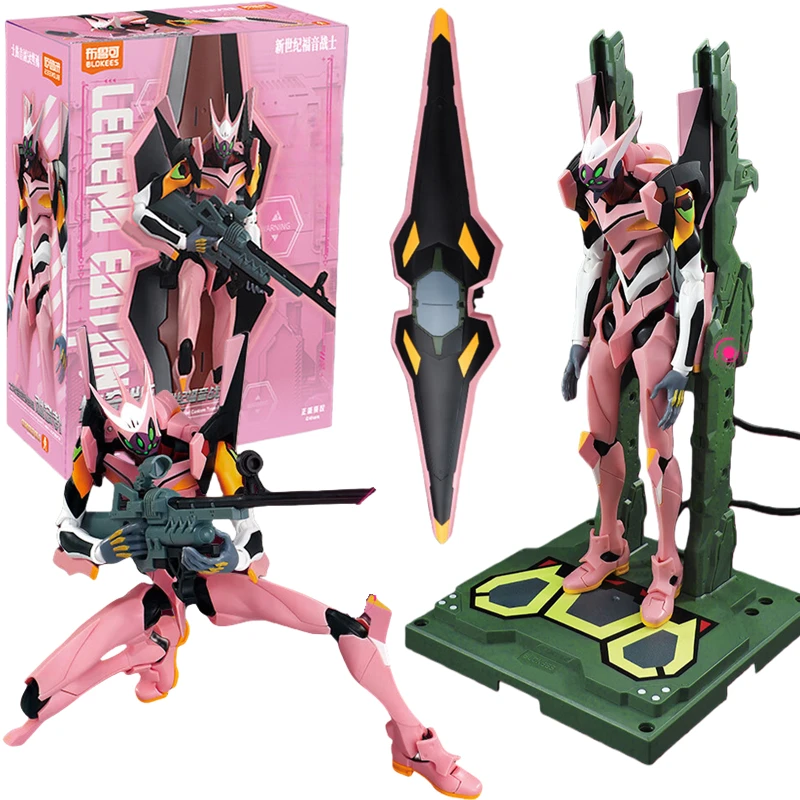 BLOKEES Original EVANGELION TYPE-O8a LEGEND EDITION NEON GENESIS EVANGELION Mari Assembled Action Figure Anime Robot Armor Toys BLOKEES Original EVANGELION TYPE-O8a LEGEND EDITION NEON GENESIS EVANGELION Mari Assembled Action Figure Anime Robot Armor Toys - Image 1