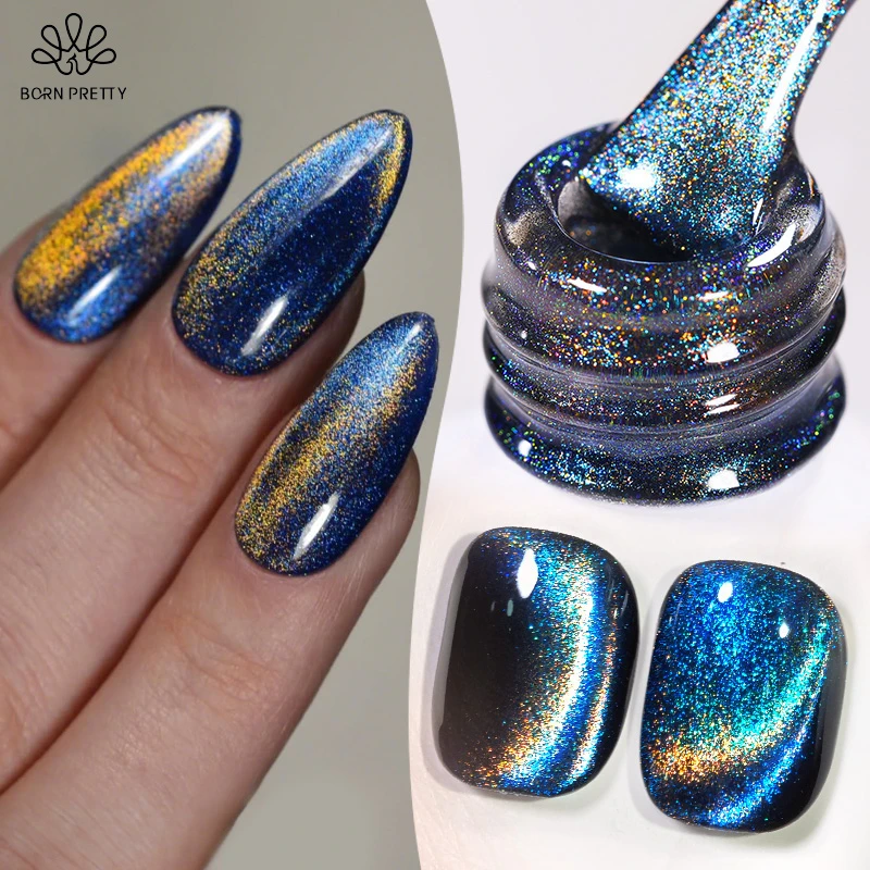 BORN PRETTY 10ml 9D Chameleon Glitter Cat Magnetic Gel Nail Polish Summer Colored Ultra Shine Soak Off UV Gel Nail Art Varnish BORN PRETTY 10ml 9D Chameleon Glitter Cat Magnetic Gel Nail Polish Summer Colored Ultra Shine Soak Off UV Gel Nail Art Varnish - Image 1