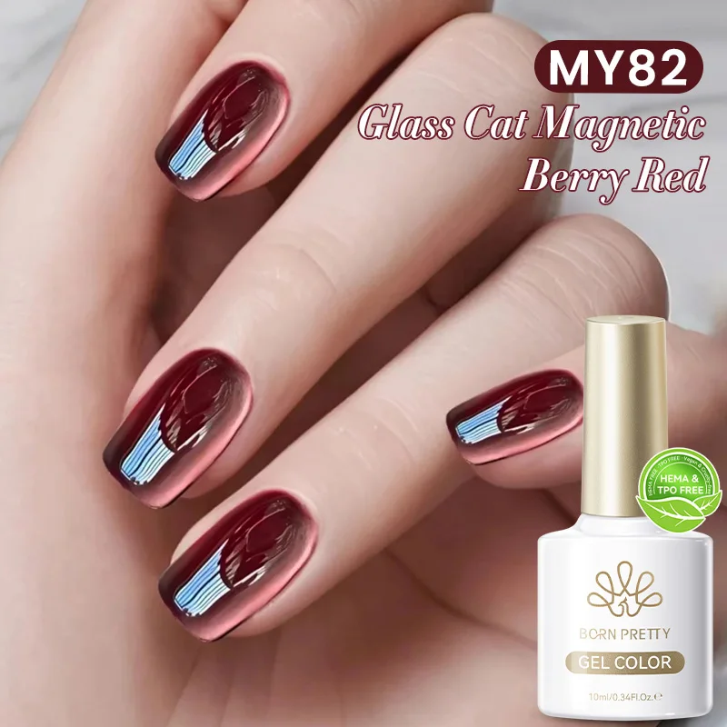 BORN PRETTY 10ml Brown Red Water Light Cat Magnetic Gel Nail Polish for Winter Nails Jelly Glass Soak OffVarnis Semi Permanent BORN PRETTY 10ml Brown Red Water Light Cat Magnetic Gel Nail Polish for Winter Nails Jelly Glass Soak OffVarnis Semi Permanent - Image 1