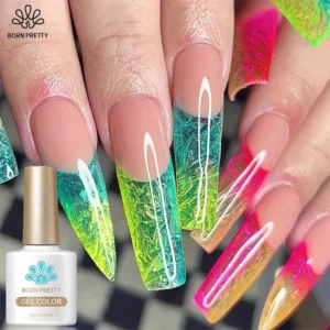 BORN PRETTY 10ml Ice Glaze Jelly Color Gel Nail Polish Soak Off UV LED Summer Blue Green Transparent Long Wear Varnish