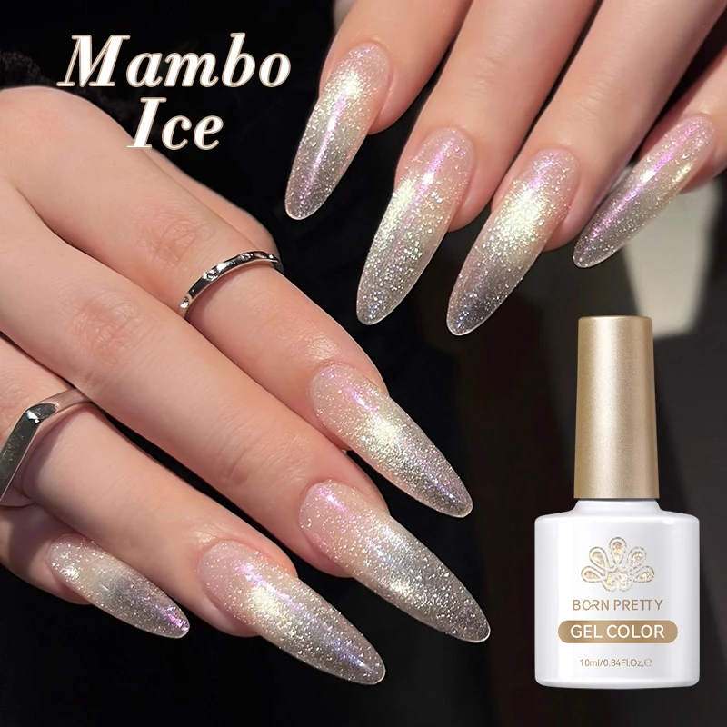 BORN PRETTY 10ml Reflective Glitter Cat Magnetic Nail Gel Polish Shine Silver Purple Pink Semi permanent Soak Off UV Varnish Gel BORN PRETTY 10ml Reflective Glitter Cat Magnetic Nail Gel Polish Shine Silver Purple Pink Semi permanent Soak Off UV Varnish Gel - Image 1