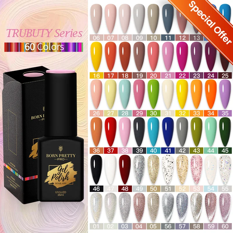 BORN PRETTY 15ml Gel Nail Polish Reflective Glitter Sparkling Soak Off Vernis Semi Permanent Gel Polish All for Manicure BORN PRETTY 15ml Gel Nail Polish Reflective Glitter Sparkling Soak Off Vernis Semi Permanent Gel Polish All for Manicure - Image 1