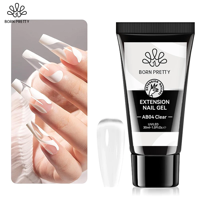 BORN PRETTY 30g Clear Extension Gel Nail Polish Hard Nail Gel for Nail Strengthen Building Nail Apex DIY Manicure Nail Art BORN PRETTY 30g Clear Extension Gel Nail Polish Hard Nail Gel for Nail Strengthen Building Nail Apex DIY Manicure Nail Art - Image 1