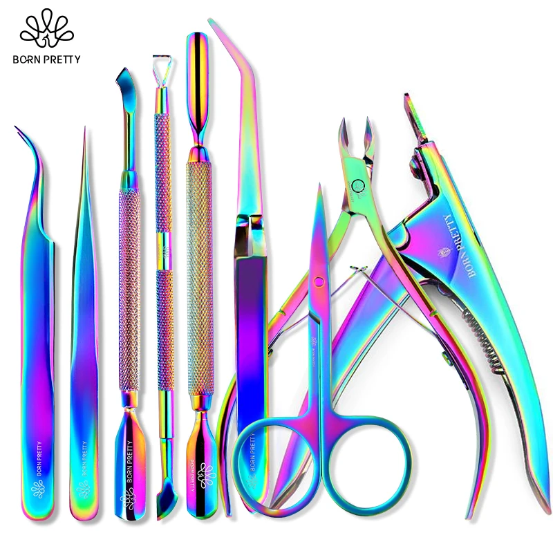 BORN PRETTY Nail Cuticle Pusher Nails Nipper Clipper Tweezer Edge Cutter Dead Skin Remover Scissor Manicure Pedicure Nail Tool BORN PRETTY Nail Cuticle Pusher Nails Nipper Clipper Tweezer Edge Cutter Dead Skin Remover Scissor Manicure Pedicure Nail Tool - Image 1