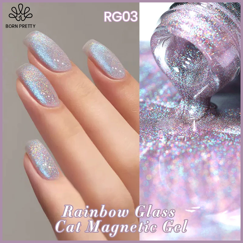 BORN PRETTY Super Holos Cat Magnetic Nail Gel Polish for Nails 10ml Soak Off Holographics Laser Gel Polish Auroras Glimmer Nails BORN PRETTY Super Holos Cat Magnetic Nail Gel Polish for Nails 10ml Soak Off Holographics Laser Gel Polish Auroras Glimmer Nails - Image 1